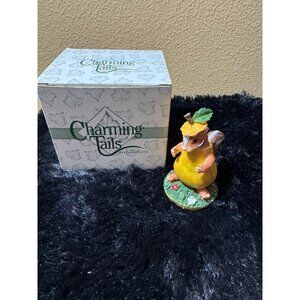Fritz & Floyd Charming Tails "Chaunceys Pear Costume" Figurine   In Box